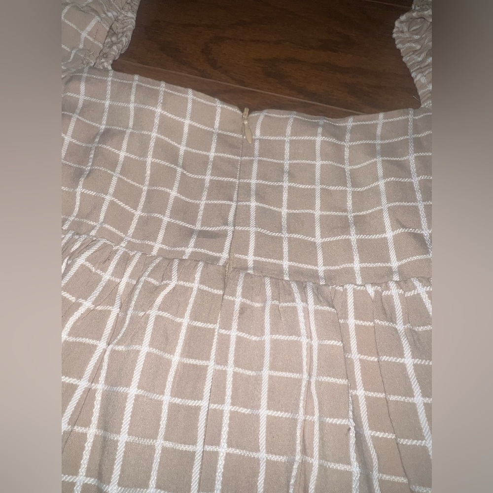 Plaid Storia blouse size medium - Picture 3 of 3